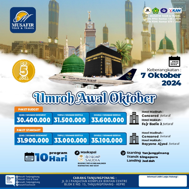 UMROH AWAL OKTOBER